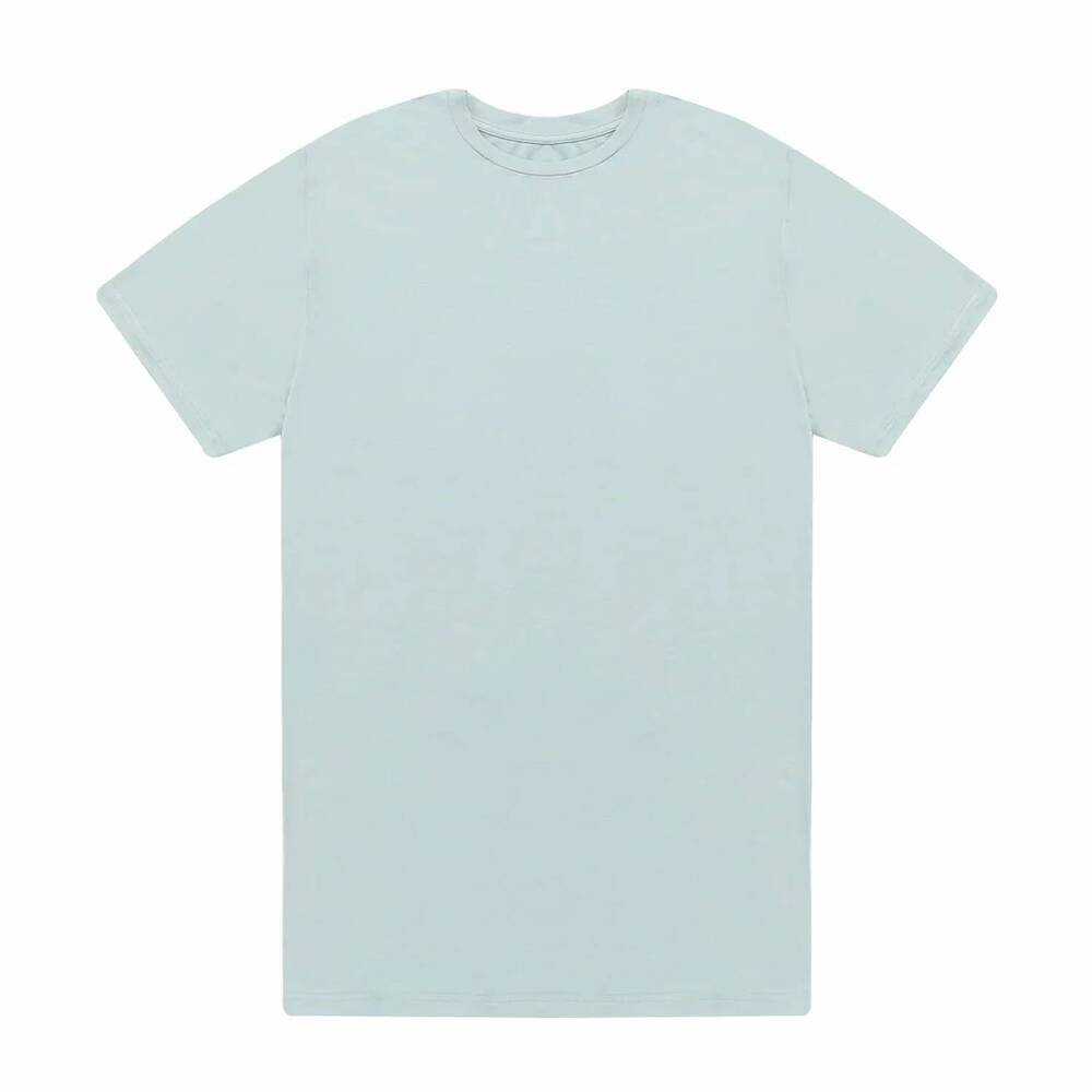 NEW EMERSON AND FRIENDS unisex surf bamboo short sleeve shirt in blue